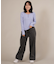 【限定】RIKKA FEMME(リッカファム)ヘンリーネックロンT 長袖Tシャツ RF25FW03/レディース ムラサキスポーツ限定
