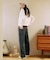 【限定】RIKKA FEMME(リッカファム)デニム イージーパンツ ウエストゴム RF25FW12/レディース ムラサキスポーツ限定