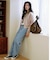 【限定】RIKKA FEMME(リッカファム)デニム イージーパンツ ウエストゴム RF25FW12/レディース ムラサキスポーツ限定