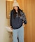 【限定】RIKKA FEMME(リッカファム)デニム イージーパンツ ウエストゴム RF25FW12/レディース ムラサキスポーツ限定