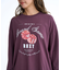 ROXY(ロキシー)長袖Tシャツ ロンT BOARD GAME NIGHT ウィメンズ RLT254604T/レディース ムラサキスポーツ