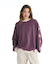 ROXY(ロキシー)トレーナー 長袖スウェット 長袖Tシャツ SUN BREAK ウィメンズ ワッペン RPO254609T/レディース ムラサキスポーツ