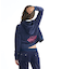 ROXY x MANA(ロキシー×マナ)長袖ベロアパーカー クロップド丈 セットアップ対応 RZP254617T/レディース ムラサキスポーツ