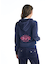 ROXY x MANA(ロキシー×マナ)長袖ベロアパーカー クロップド丈 セットアップ対応 RZP254617T/レディース ムラサキスポーツ