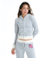 ROXY x MANA(ロキシー×マナ)長袖ベロアパーカー クロップド丈 セットアップ対応 RZP254617T/レディース ムラサキスポーツ