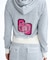 ROXY x MANA(ロキシー×マナ)長袖ベロアパーカー クロップド丈 セットアップ対応 RZP254617T/レディース ムラサキスポーツ