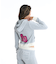 ROXY x MANA(ロキシー×マナ)長袖ベロアパーカー クロップド丈 セットアップ対応 RZP254617T/レディース ムラサキスポーツ