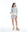ROXY x MANA(ロキシー×マナ)長袖ベロアパーカー クロップド丈 セットアップ対応 RZP254617T/レディース ムラサキスポーツ