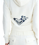ROXY x MANA(ロキシー×マナ)長袖ベロアパーカー クロップド丈 セットアップ対応 RZP254617T/レディース ムラサキスポーツ