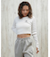 DC(ディーシー)長袖 クロップド丈 ロンT TELECO SHORT LS LLT254311/レディース ムラサキスポーツ