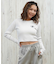 DC(ディーシー)長袖 クロップド丈 ロンT TELECO SHORT LS LLT254311/レディース ムラサキスポーツ