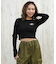DC(ディーシー)長袖 クロップド丈 ロンT TELECO SHORT LS LLT254311/レディース ムラサキスポーツ