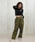 DC(ディーシー)長袖 クロップド丈 ロンT TELECO SHORT LS LLT254311/レディース ムラサキスポーツ