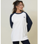 THE NORTH FACE(ザ・ノースフェイス)ロングスリーブ ES ベースボールティー NT82591 長袖Tシャツ ラグラン/ユニセックス レディース ムラサキスポーツ