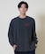 ELEMENT /長袖Tシャツ ロンT バックプリント 古着風 BF022-055 クルーネック メンズ ムラサキスポーツ