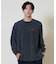 ELEMENT /長袖Tシャツ ロンT バックプリント 古着風 BF022-055 クルーネック メンズ ムラサキスポーツ