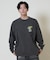ELEMENT /長袖Tシャツ ロンT バックプリント 古着風 BF022-055 クルーネック メンズ ムラサキスポーツ