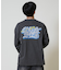 ELEMENT /長袖Tシャツ ロンT バックプリント 古着風 BF022-055 クルーネック メンズ ムラサキスポーツ