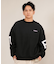 RVCA /長袖 トレーナー スウェット メンズ バックプリント FADE BACK SIDE ARCH BF042-001 ルーカ メンズ ムラサキスポーツ
