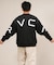 RVCA /長袖 トレーナー スウェット メンズ バックプリント FADE BACK SIDE ARCH BF042-001 ルーカ メンズ ムラサキスポーツ