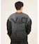 RVCA /長袖 トレーナー スウェット メンズ バックプリント FADE BACK SIDE ARCH BF042-001 ルーカ メンズ ムラサキスポーツ