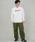 RVCA/長袖 トレーナー スウェット メンズ シンプル ロゴ BIG RVCA FADE CR BF042-002 ルーカ メンズ ムラサキスポーツ