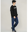 RVCA/長袖 トレーナー スウェット メンズ シンプル ロゴ BIG RVCA FADE CR BF042-002 ルーカ メンズ ムラサキスポーツ