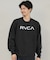 RVCA/長袖 トレーナー スウェット メンズ シンプル ロゴ BIG RVCA FADE CR BF042-002 ルーカ メンズ ムラサキスポーツ