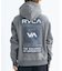 RVCA /長袖 プルオーバー パーカー メンズ バックプリント 裏起毛 THREE BOX RVCA HD BF042-011 ルーカ メンズ ムラサキスポーツ