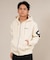 RVCA /ジップアップ パーカー メンズ ロゴ ARCH BACK SIDE ZIP HD BF042-019 ルーカ メンズ ムラサキスポーツ