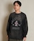 【限定】DEARLAUREL/トレーナー クルーネック スウェット 裏毛 カレッジロゴ風 ヴィンテージ加工 Vintage Crew D25F-11 ディアローレル メンズ ムラサキスポーツ限定