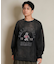 【限定】DEARLAUREL/トレーナー クルーネック スウェット 裏毛 カレッジロゴ風 ヴィンテージ加工 Vintage Crew D25F-11 ディアローレル メンズ ムラサキスポーツ限定