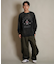 【限定】DEARLAUREL/トレーナー クルーネック スウェット 裏毛 カレッジロゴ風 ヴィンテージ加工 Vintage Crew D25F-11 ディアローレル メンズ ムラサキスポーツ限定