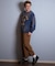 【限定】DEARLAUREL/トレーナー クルーネック スウェット 裏毛 カレッジロゴ風 ヴィンテージ加工 Vintage Crew D25F-11 ディアローレル メンズ ムラサキスポーツ限定
