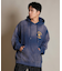 【限定】DEARLAUREL/パーカー プルオーバー フロント バックプリント D25F-1202 ディアローレル メンズ ムラサキスポーツ限定