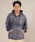 【限定】DEARLAUREL/Vintage Zip パーカー D25F-1203 ジップアップ ディアローレル メンズ ムラサキスポーツ限定