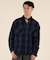 【限定】DEARLAUREL/HEAVY FLANNEL SHIRT ネルシャツ チェック柄 D25F-2601 ディアローレル メンズ ムラサキスポーツ限定