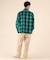 【限定】DEARLAUREL/HEAVY FLANNEL SHIRT ネルシャツ チェック柄 D25F-2601 ディアローレル メンズ ムラサキスポーツ限定