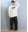 【限定】DEARLAUREL× BYRD コラボ/長袖 Tシャツ ロンT バックプリント DL25F-BYRD01 ディアローレル ×バード メンズ ムラサキスポーツ限定