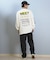 【限定】DEARLAUREL× BYRD コラボ/長袖 Tシャツ ロンT バックプリント DL25F-BYRD01 ディアローレル ×バード メンズ ムラサキスポーツ限定