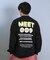 【限定】DEARLAUREL× BYRD コラボ/長袖 Tシャツ ロンT バックプリント DL25F-BYRD01 ディアローレル ×バード メンズ ムラサキスポーツ限定