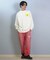 【限定】DEARLAUREL× BYRD コラボ/長袖 Tシャツ ロンT バックプリント DL25F-BYRD02 ディアローレル ×バード メンズ ムラサキスポーツ限定