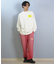 【限定】DEARLAUREL× BYRD コラボ/長袖 Tシャツ ロンT バックプリント DL25F-BYRD02 ディアローレル ×バード メンズ ムラサキスポーツ限定