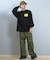 【限定】DEARLAUREL× BYRD コラボ/長袖 Tシャツ ロンT バックプリント DL25F-BYRD02 ディアローレル ×バード メンズ ムラサキスポーツ限定
