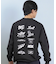【限定】lost /長袖Tシャツ ロンT 機能素材  LOGOS LS TEE L25F-2206 ロスト メンズ ムラサキスポーツ限定