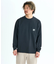 QUIKSILVER/長袖Tシャツ ロンT BW HISTORY POCKET LT QLT254009 胸ポケットワンポイントバックプリント クイックシルバーメンズ ムラサキスポーツ