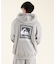 【限定】QUIKSILVER/ジップアップパーカー バックプリント 裏毛 QZP254604M  クイックシルバー メンズ ムラサキスポーツ限定