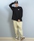 LURKINGCLASS/長袖 Tシャツ ロンT バックプリント オーバーサイズ LURKER L/S TEE ST25FTM02 ラーキングクラス メンズ ムラサキスポーツ
