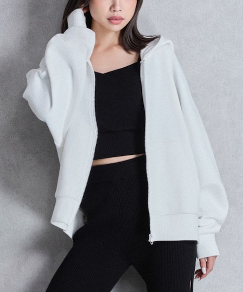 GYDA/LOOSEスウェットZIP UPパーカー ジップアップパーカー