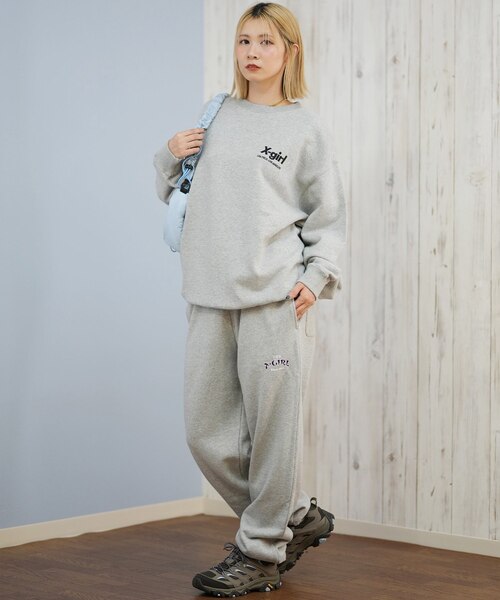 X-GIRL/トレーナー スウェット バックプリント アニマル柄